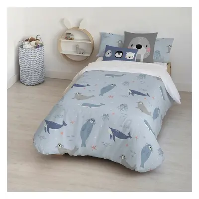 Nordic cover Kids&Cotton Tabor Small Blue 155 x 220 cm