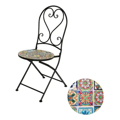 Garden chair Praha Black Exterior Iron (39 x 47 x 94 cm)