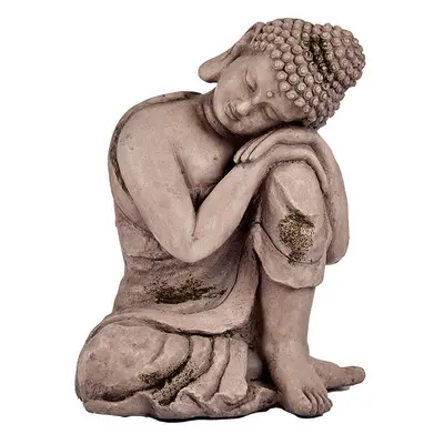 Decorative Garden Figure Buddha Grey Polyresin (28,5 x 43,5 x 37 cm)