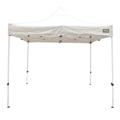 Gazebo Aktive Foldable Adjustable height Steel Polyester 420D Oxford White 300 x 320 x 300 cm