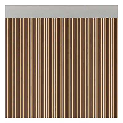 Curtain Acudam Ferrara Doors Brown Ivory Opaque Exterior PVC Aluminium 90 x 210 cm