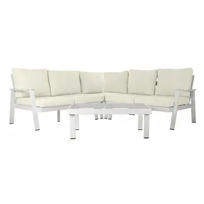 Garden sofa DKD Home Decor White Aluminium Crystal 86 cm 212 x 212 x 86 cm