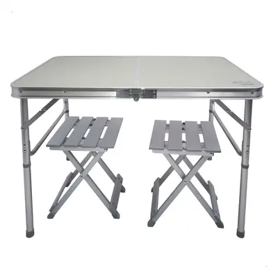 Table set with 2 chairs Aktive Foldable Camping