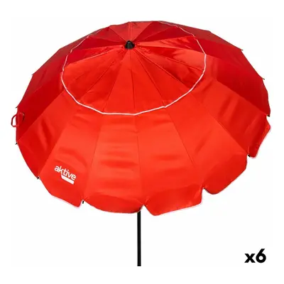 Sunshade Aktive Red Aluminium 240 x 235 x 240 cm (6 Units)