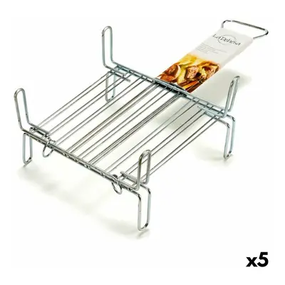 Grill Double 25 x 25 cm Zinc-plated steel (5 Units)