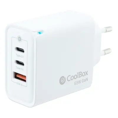 Wall Charger CoolBox LBP246DW White 65 W