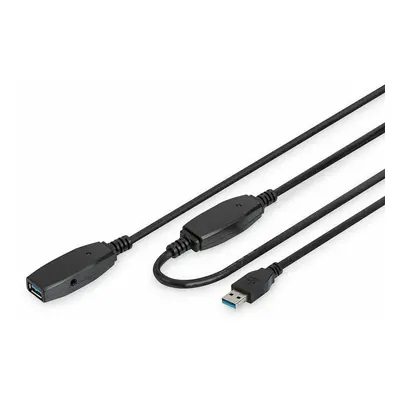 Cable Micro USB Digitus DA-73107 Black 20 m