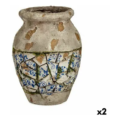 Decorative Garden Figure Ibergarden ZD19006 Polyresin Vase 25 x 32.5 x 25 cm (2 Units)