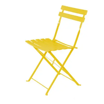 Garden chair Sira Mustard Steel 41 x 46 x 80 cm (2 Units)