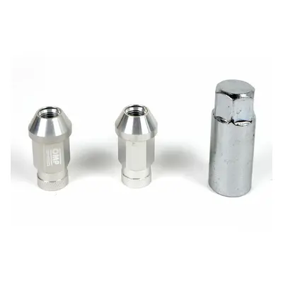 Set Nuts OMP 7075 40 mm M14 x 1,50 20 uds Silver