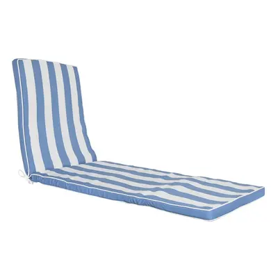 Cushion for lounger DKD Home Decor Hammock White Sky blue 190 x 60 x 5 cm