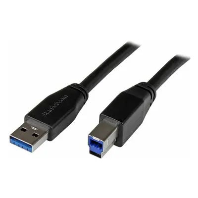 USB A to USB B Cable Startech USB3SAB5M Black