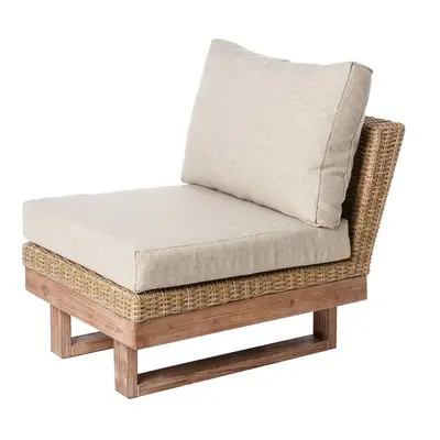 Garden sofa Patsy Modular Wood Rattan 66 x 89 x 64,5 cm