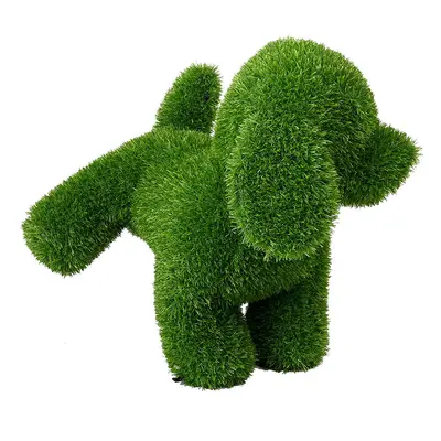 Decorative Figure polypropylene Astro-turf Dog 25 x 35 x 35 cm