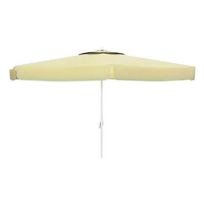 Sunshade Marbueno White Polyester Aluminium Ø 270 cm