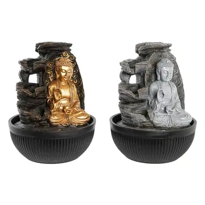 Fountain DKD Home Decor 21 x 21 x 25 cm Buddha Resin Oriental (2 Units)