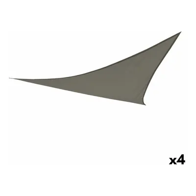 Awning Aktive Triangular 500 x 0,5 x 500 cm Grey Polyester (4 Units)