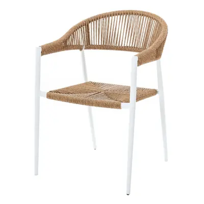 Garden chair Neska White Aluminium synthetic rattan 56 x 59,5 x 81 cm