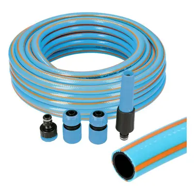 Hose with accessories kit EDM 74108 PVC 5/8" 20 mm x 25 m Blue (25 m)