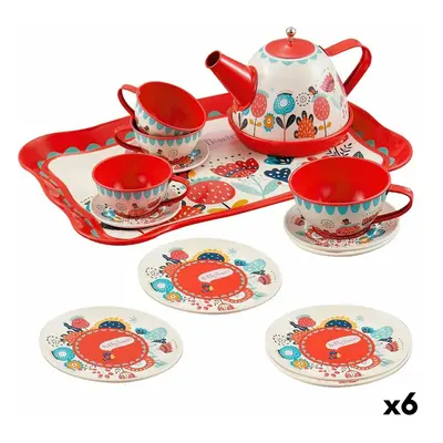 Tea set Colorbaby My Home Toy 15 Pieces (6 Units)