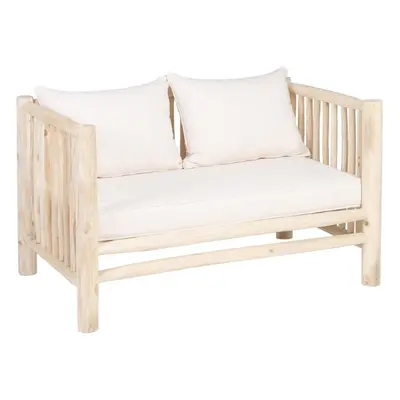 2-Seater Sofa AKAR 131 x 80 x 77,5 cm Natural Teak