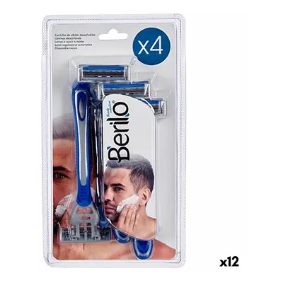 Disposable Razor Berilo 37676 4 Pieces (12 Units)