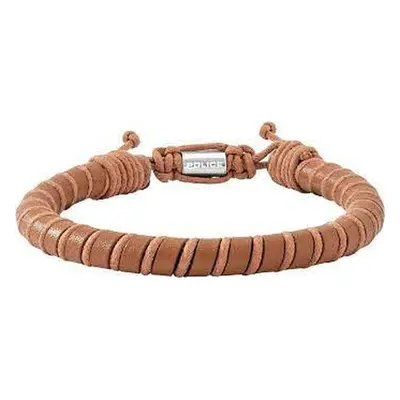 Men's Bracelet Police PJ26486BLC.03 Leather 19 cm