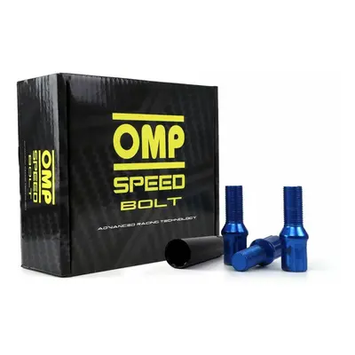 Set Nuts OMP 27 mm Blue 20 uds M12 x 1,50