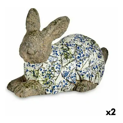 Decorative Garden Figure Rabbit Polyresin 20 x 29 x 40,5 cm (2 Units)