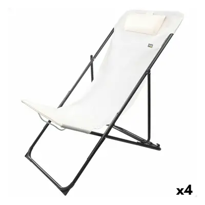 Reclining lounder Aktive White 53 x 87 x 78 cm (4 Units)