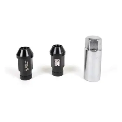 Set Nuts OMP 7075 40 mm M14 x 1,50 20 uds Black