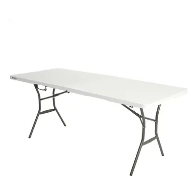 Folding Table Lifetime White 185 x 74 x 76 cm Steel Plastic