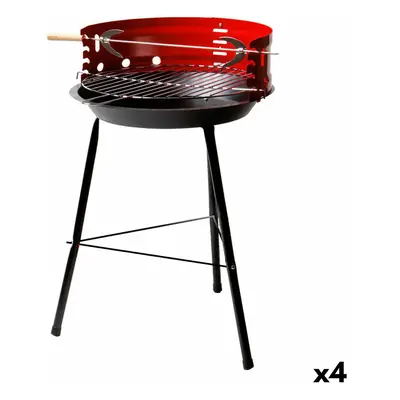 Barbecue Portable Aktive Wood Iron 37,5 x 70 x 38,5 cm (4 Units) Red