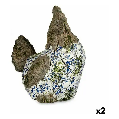 Decorative Garden Figure Ibergarden ZD18060 Polyresin Chicken 22,5 x 39 x 34 cm (2 Units)