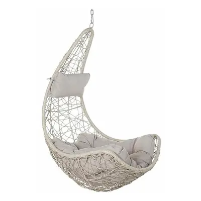 Hanging garden armchair DKD Home Decor 82 x 75 x 125 cm Metal synthetic rattan Light grey (82 x 