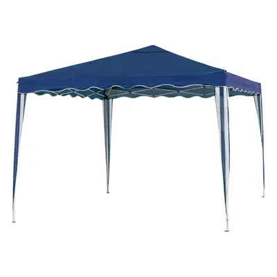 Pergola Gazebo Steel 300 x 300 x 250 cm Blue