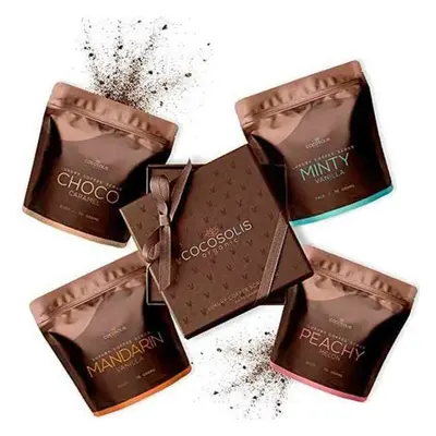 Facial Exfoliator Luxury Coffee Scrub Box Cocosolis Luxury Coffee Scrub Box 4 Pieces (4 x 70 ml)