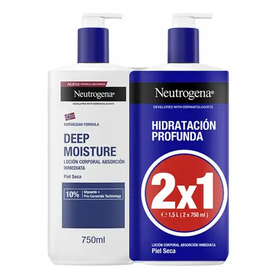 Body Lotion Neutrogena NEUTROGENA HIDRATACIÓN PROFUNDA 750 ml x 2