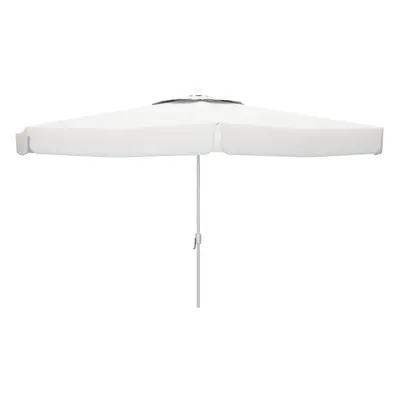 Sunshade Marbueno White Polyester Aluminium Ø 300 cm