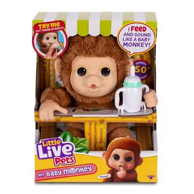 Interactive Pet Famosa My Baby Monkey Little Live Pets