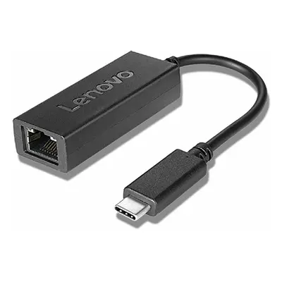 USB C to RJ45 Network Adapter Lenovo 4X90S91831 Black