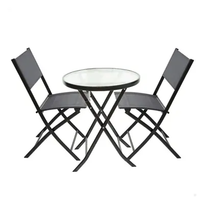 Garden furniture Aktive Table Chair x 2 3 Pieces 60 x 71 x 60 cm 46 x 42 x 82 cm