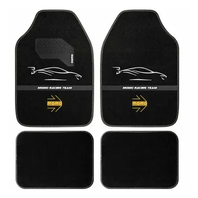 Car Floor Mat MOMO MomlCM4A7BW White/Black Universal