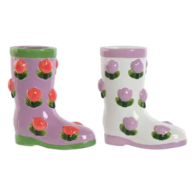 Planter Home ESPRIT White Lilac Dolomite Boot 21 x 11 x 22 cm (2 Units)