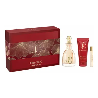 Women's Perfume Set Jimmy Choo I WANT CHOO EDP 3 Pieces