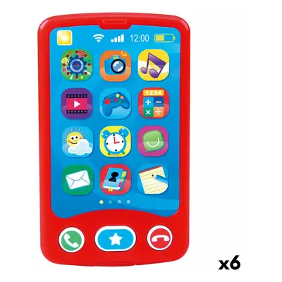 Toy telephone PlayGo Red 6,8 x 11,5 x 1,5 cm (6 Units)