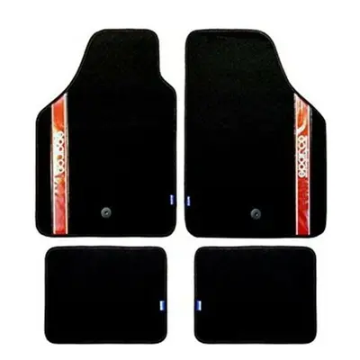 Car Floor Mat Set Sparco Strada 2012 B Universal Black/Red (4 pcs)