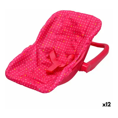 Chair for Dolls Colorbaby 25 x 25 x 36,5 cm Pink 12 Units