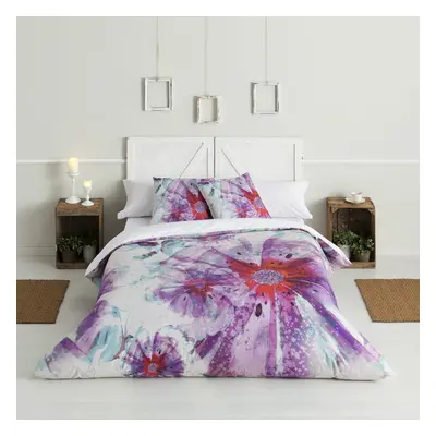 Duvet cover set Hosteline BATIK Light mauve Double 3 Pieces