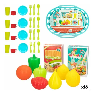 Toy Food Set Colorbaby Kitchenware and utensils 34 Pieces 33 Pieces (16 Units)